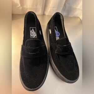 Vans Black Slip-On Loafers